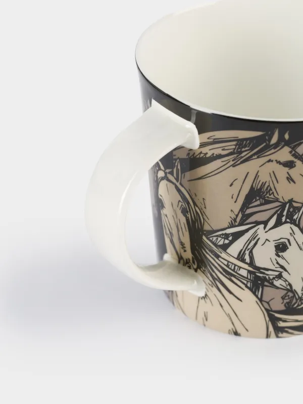 Кружка, 450 мл, Кони, Horse, image-3