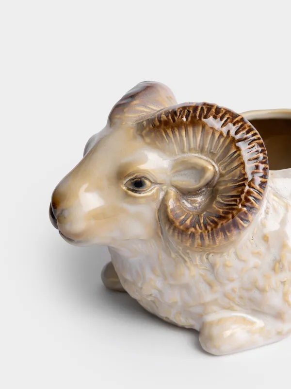 Конфетница, 21х13 см, Баран, Sheep beige, image-2