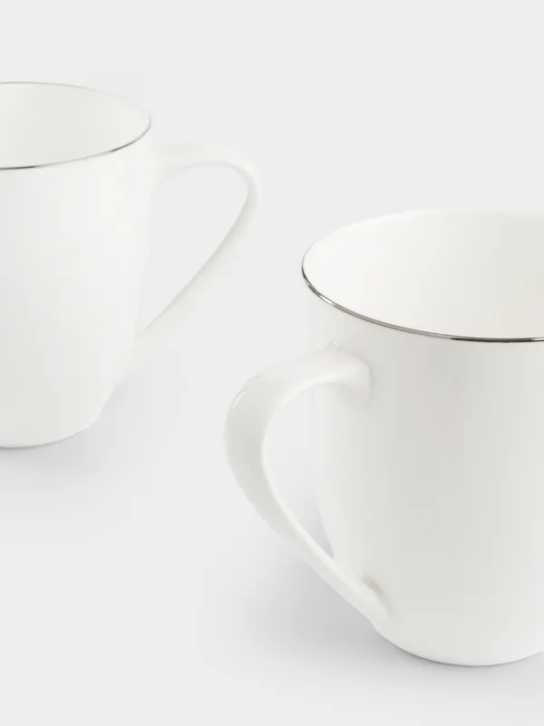 Кружка, 450 мл, 6 шт, фарфор F, белая, Ideal silver, image-4