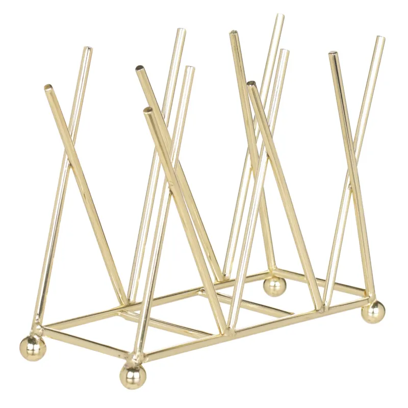 Салфетница, 14 см, металл, золотистая, Twist gold, image-1