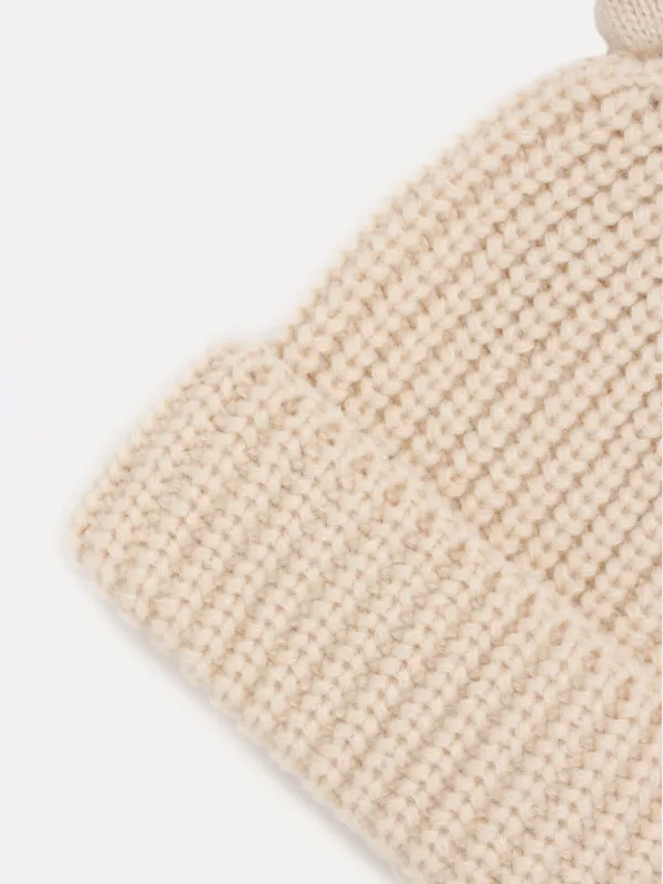 Шапка детская, единый размер, акрил, бежевая, Ушки, Warm kids, image-2