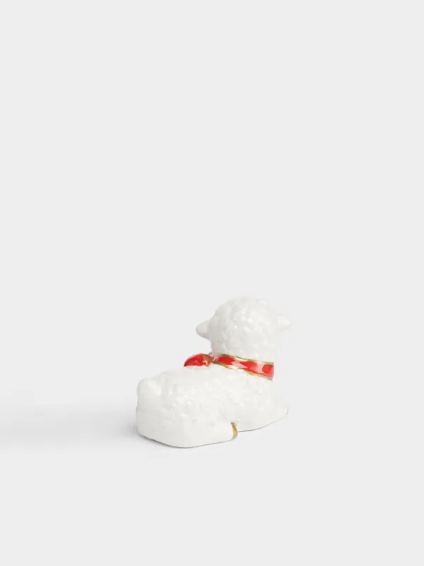 Статуэтка, 6 см, Овечка с бантом, Lamb, image-1