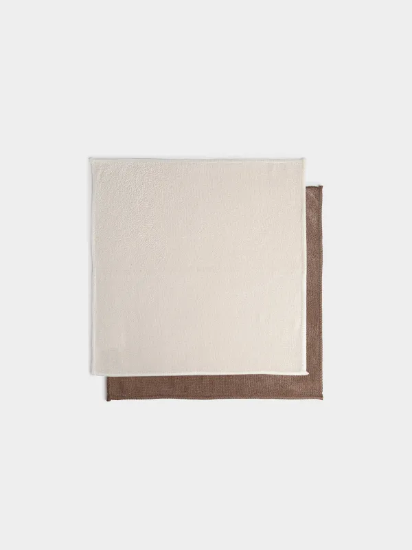 Тряпка универсальная, 30x30 см, 2 шт, Beige clean, image-0