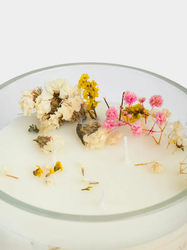 Свеча ароматическая, 8 см, в подсвечнике, Honeysuckle, Balmy summer, image-3