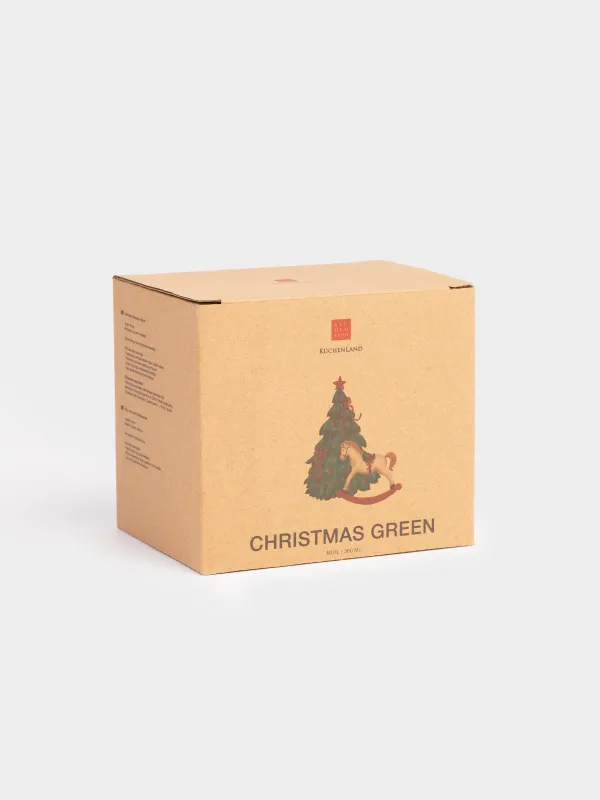 Кружка, 360 мл, керамика D, Лошадка с елкой, Сhristmas green, image-5