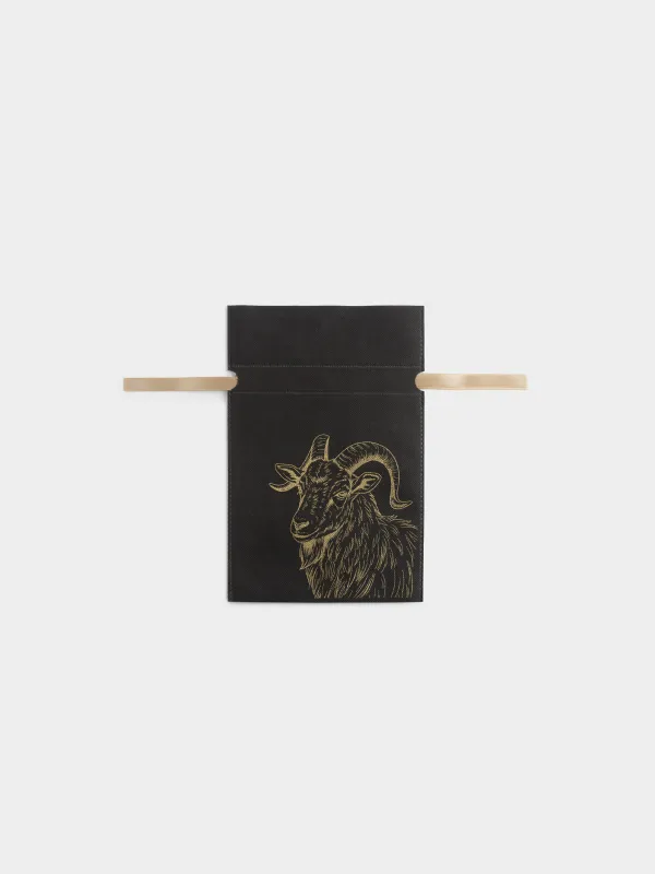 Мешок подарочный, 20х30 см, с завязками, Козел, Ardent goat, image-0