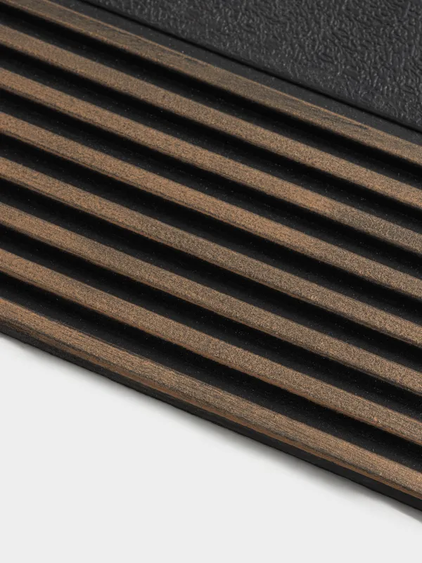 Коврик придверный, 45х75 см, резина, бронзово-черный, Полосы, Home deco, image-3