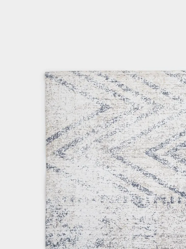 Ковер, 150х210 см, шенилл/хлопок, бежево-коричневый, принт Пэчворк, Cave, image-5