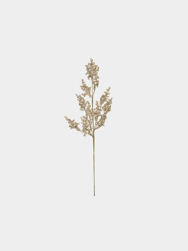 Ветка декоративная, 60 см, Листья в блестках, Sparkle decor, image-0