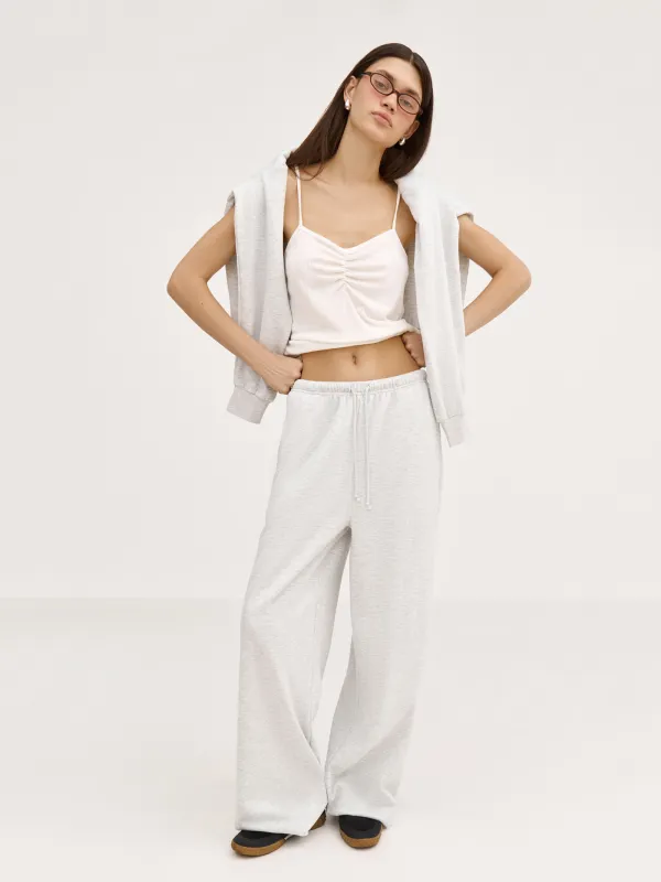 Брюки домашние, светло-серые, Jodie, image-0