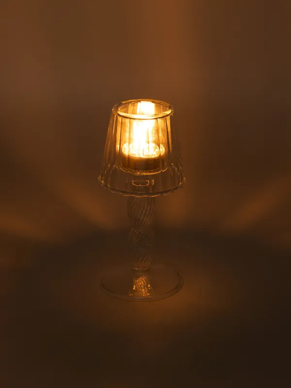 Подсвечник, 17 см, для чайной свечи, Торшер, Clear, image-4