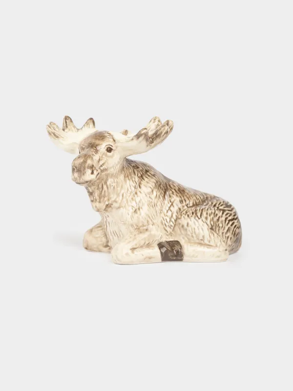 Емкость для соли или перца, 7 см, керамика, молочно-коричневая, Лось, Moose story, image-0