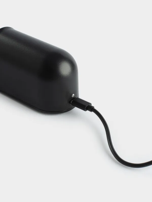 Точило для ножей, 19 см, два этапа заточки, электрическое, беспроводное, пластик/керамика, черное, Liberica, image-2