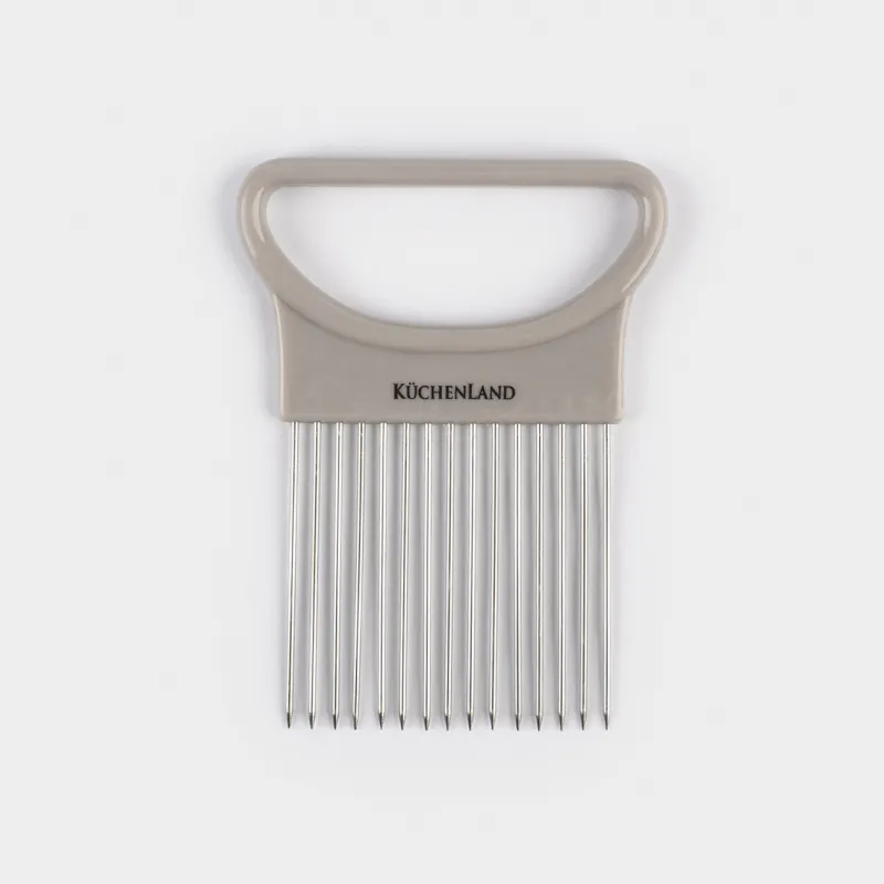 Держатель для нарезки лука, 11х8 см, пластик/сталь, бежевый, Regular