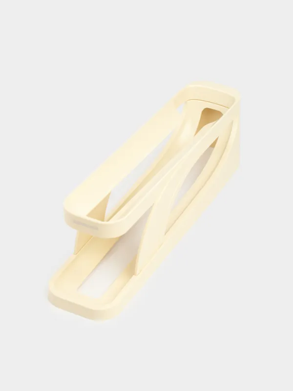 Органайзер под яйца, 36х11 см, для холодильника, 2 уровня, пластик, молочный, Regular, image-4