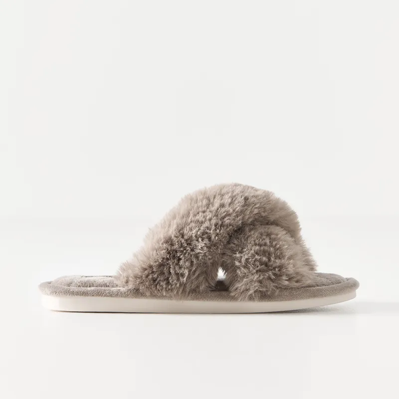 Тапочки женские, домашние, коричневые, Tape