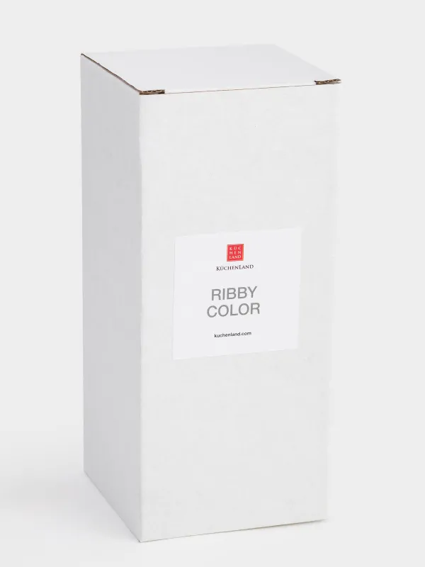 Контейнер для ватных дисков, 7x20 см, с крышкой, пластик, янтарный, Ribby color, image-4