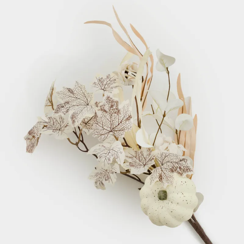 Ветка декоративная, 50 см, пенопласт/полиэстер, Белый букет, Golden glow decor, image-3