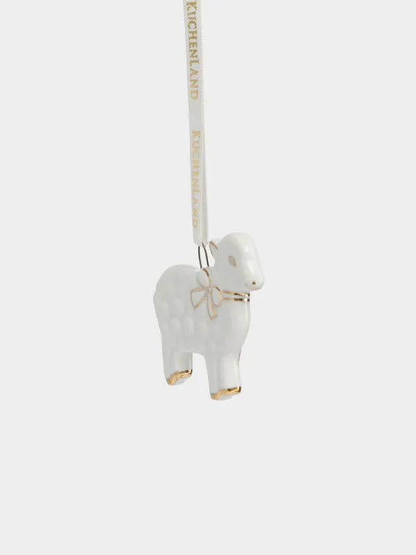 Набор елочных игрушек, 6 см, 4 шт, Ель/Дом/Овечка/Конфета, Figure christmas, image-1