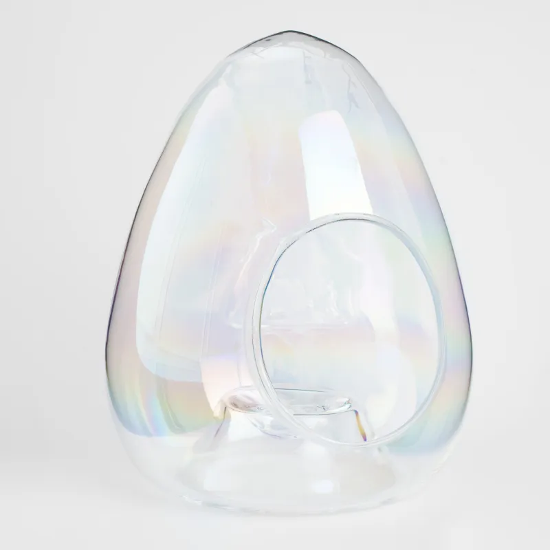 Конфетница, 17х23 см, стекло, перламутр, Яйцо, Clear polar, image-2