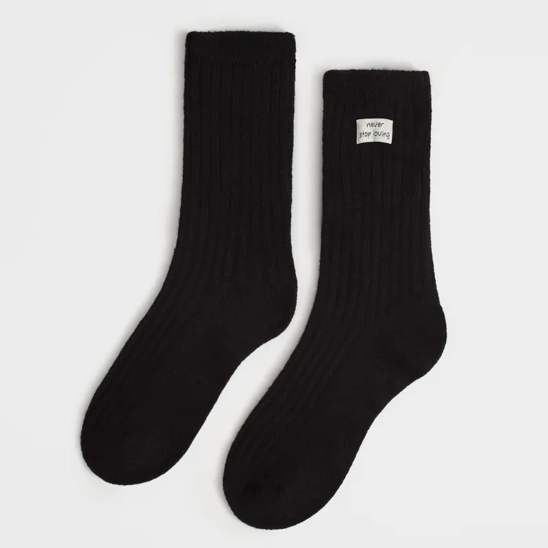 Носки с нашивкой, Acrylic warm