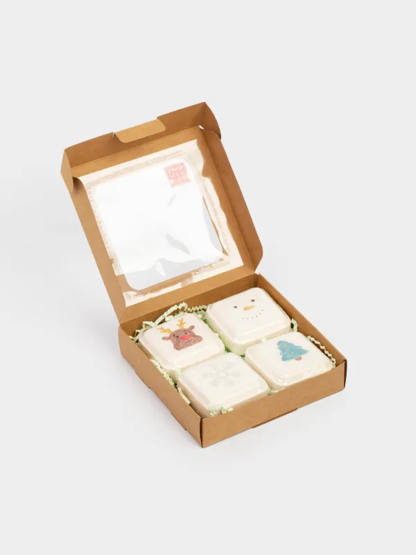 Бомбочка для ванны, 270 гр, 4 шт, в коробке, Кокос и белый шоколад, Body spa, image-4