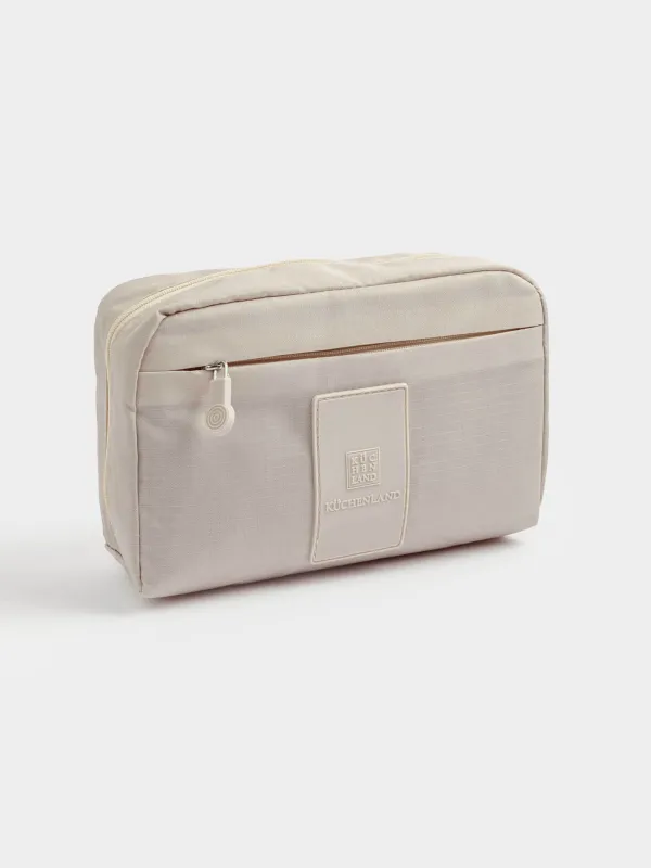 Косметичка дорожная, 20х12 см, полиэстер, бежевая, Easy Travel, image-2