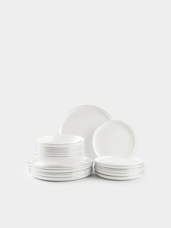 Сервиз обеденный, на 6 персон, 18 предметов, Ideal silver, image-0