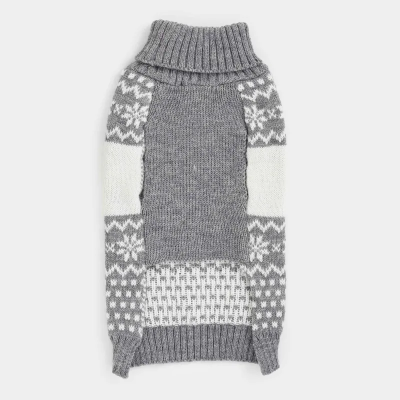 Свитер для животных,  акрил, серо-белый, Рождественский узор, Fashion pet, image-4