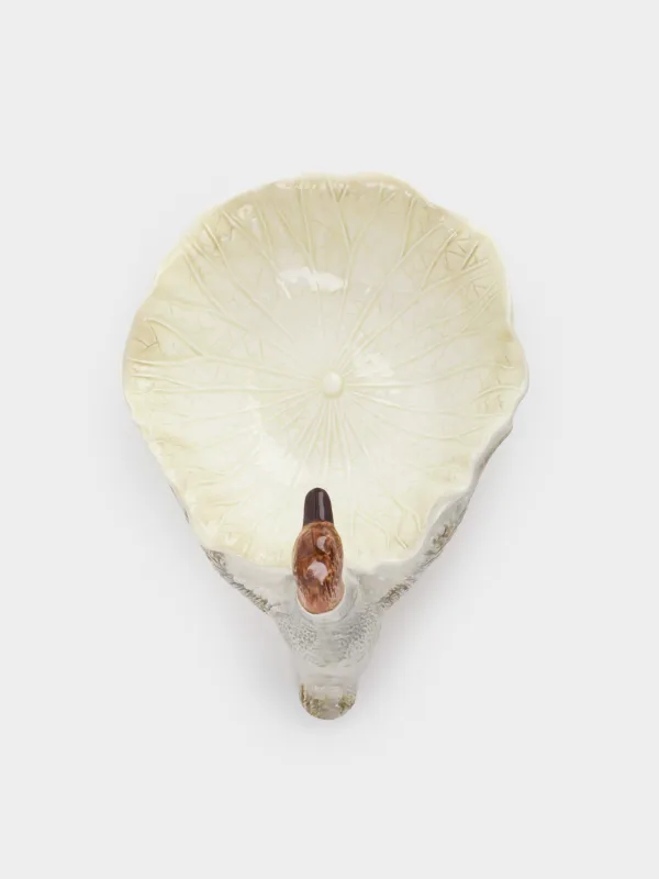 Блюдо глубокое, 20х14х3 см, Утка и лист, Duck, image-3