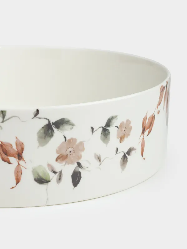 Блюдо, 23х7 см, с бортами, фарфор N, Осенние листья, Refined floral, image-2