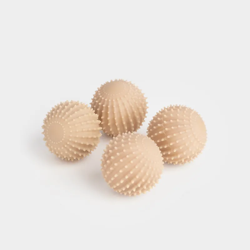 Шарик для стирки, 6 см, 4 шт, ПВХ, бежевый, Круг, Washing ball