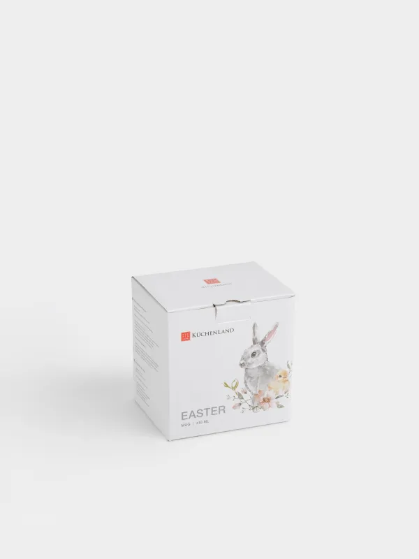 Кружка, 410 мл, Кролик с цыпленком, Easter, image-5