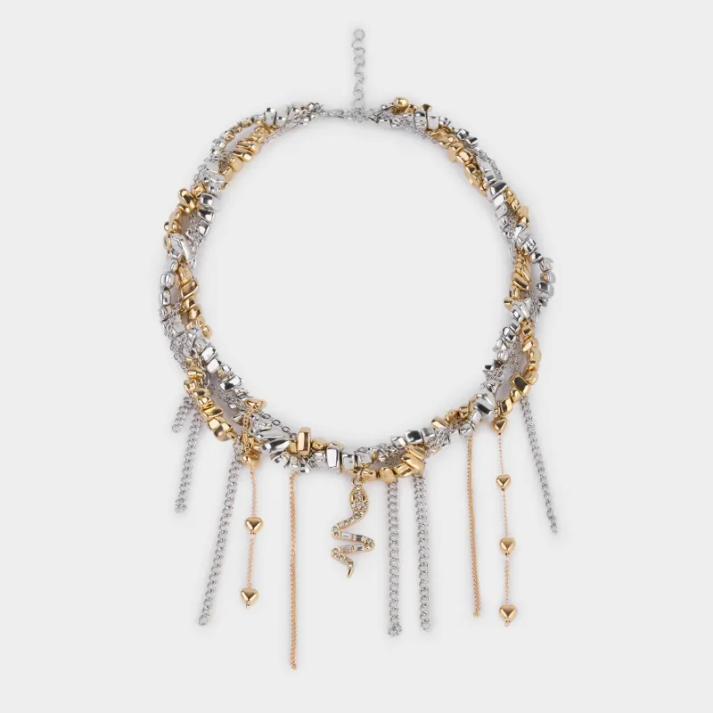 Колье, металл/стекло/акрил, Jewelry