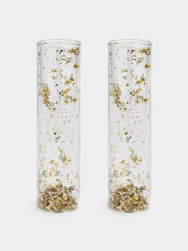 Бокал для шампанского, 100 мл, 2 шт, стекло Б, с фольгой внутри, Air decor, image-0