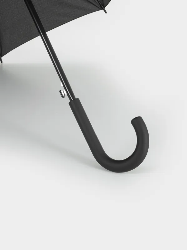 Зонт-трость, 86 см, эпонж, черный, Ray light, image-3