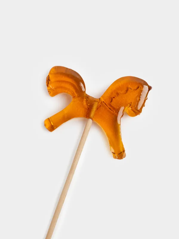 Леденец, 21 гр, на палочке, изомальт, коричневый, Лошадка, Sweet life, image-2