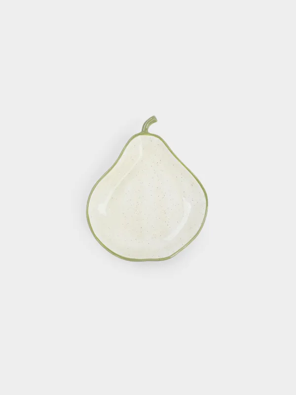 Блюдо, 20х16х4 см, в крапинку, Груша, Crumple fruits, image-1