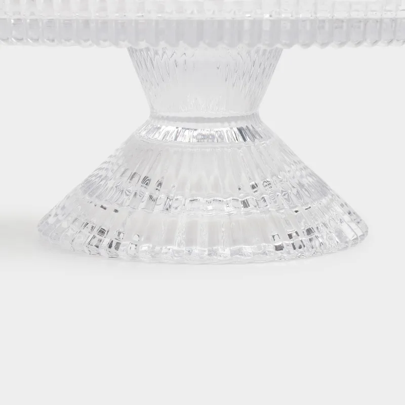 Блюдо на ножке, 20х8 см, стекло Р, Ribby, image-2