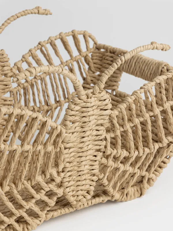 Корзина для хранения, 37х23х22 см, с ручками, Braided, image-2