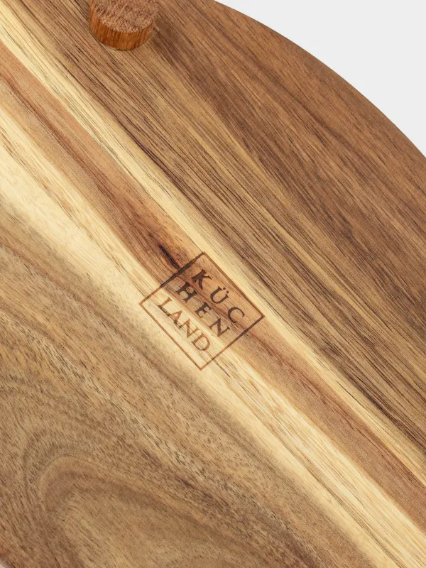 Блюдо сервировочное, 25х18 см, на ножках, дерево/полирезин, овальное, Елка, Noble tree, image-4