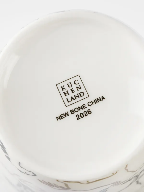 Кружка, 420 мл, фарфор N, бежевая, Лошади, Horse, image-5