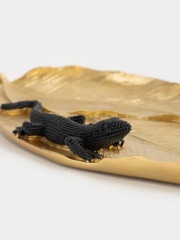 Блюдо декоративное, 27х13 см, Черная ящерица, Paradise garden, image-4