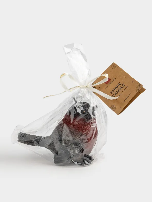 Свеча, 13х9 см, красная, Птица, Shape candle, image-4