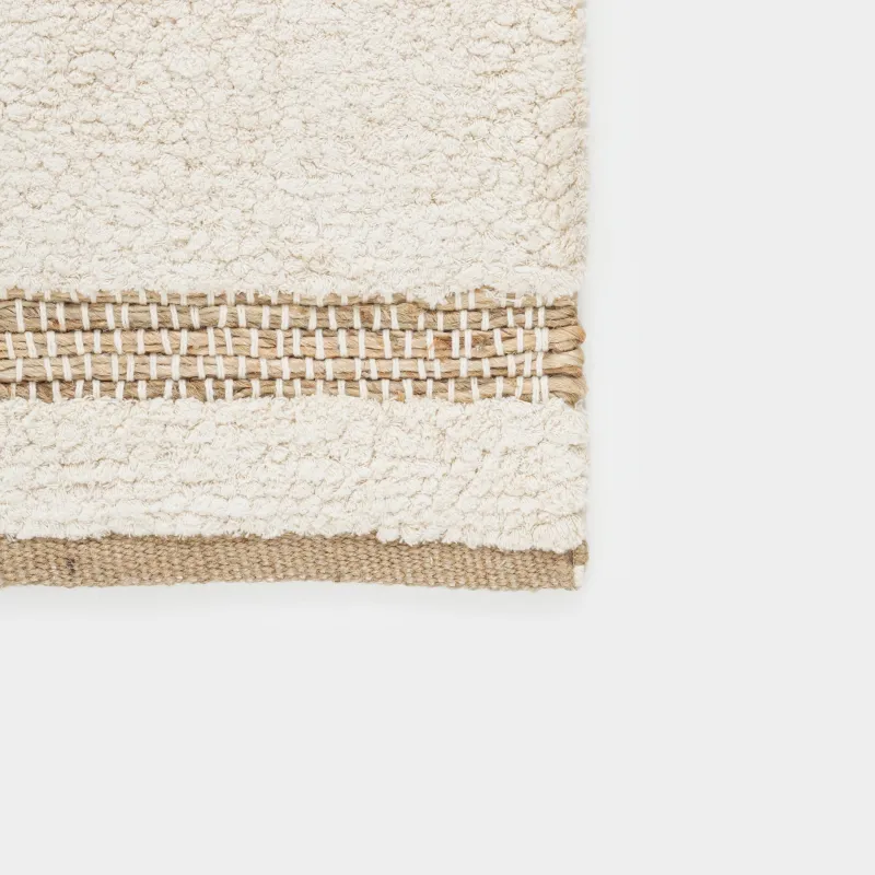 Коврик, 60х90 см, джут/хлопок, бежевый, Haven, image-2