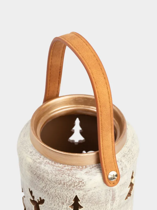 Подсвечник, 13x13 см, для чайной свечи, Олени, Woodland story, image-2