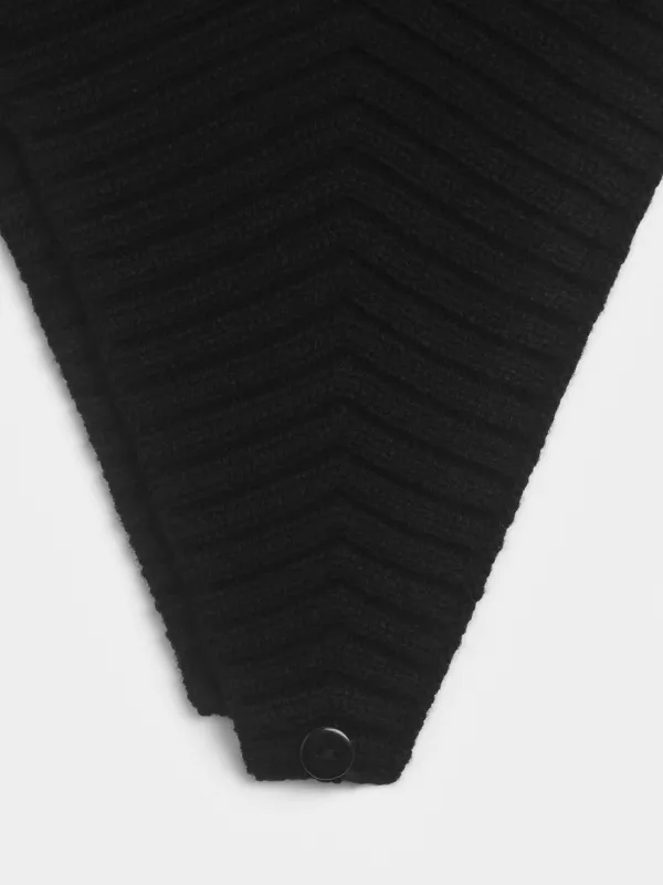 Косынка на пуговице с добавлением шерсти Kerchief, image-1