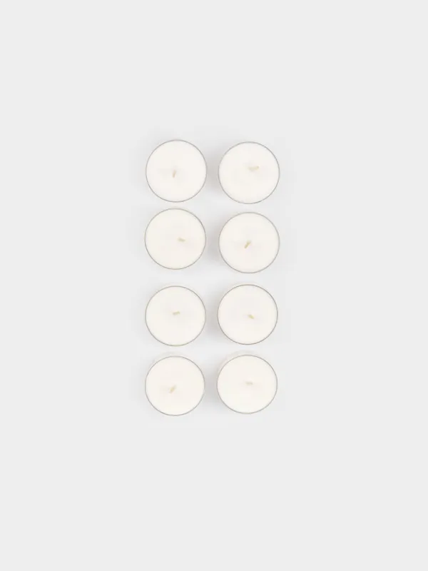 Свеча ароматическая, 6 см, 8 шт, чайная, Luxury white, image-0