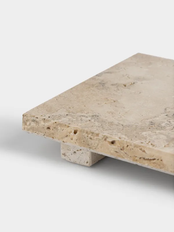 Блюдо сервировочное, 40x15 см, Travertine, image-1