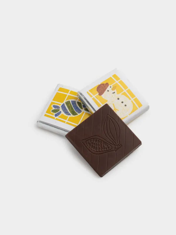 Открытка подарочная, 20х15 см, 15 гр, с шоколадом, бумага, Домик с пожеланиями, Christmas, image-6